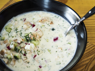 Okroshka  - cold vegetable soup