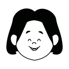 cartoon woman face character people female