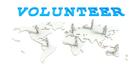 Obraz premium volunteer Global Business