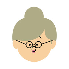 cute profile woman character avatar female