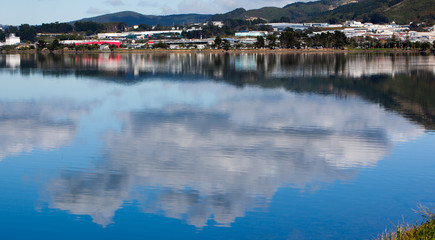 Fototapeta premium Porirua Harbour reflections
