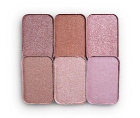 Brown eyeshadow for make up as sample of cosmetic product