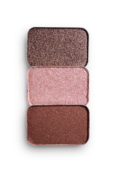 Brown eyeshadow for make up as sample of cosmetic product