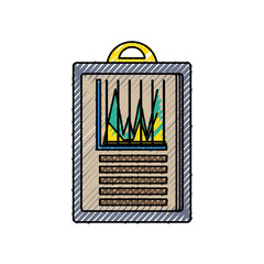 Statistics bars graphic