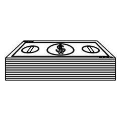 Money billets isolated