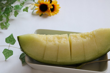 カットしたメロン