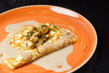 omelet with mushrooms