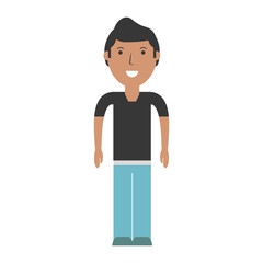 Young man cartoon
