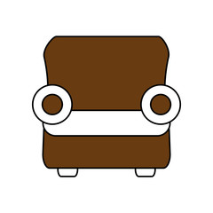 Fototapeta premium one seat couch or sofa icon image