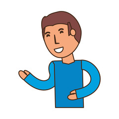 Young man cartoon