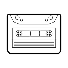 Fototapeta premium cassette vector illustration
