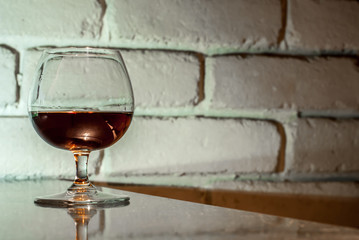 Glass of cognac