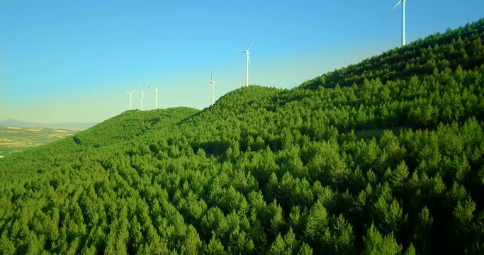 Molinos de viento energía renovable