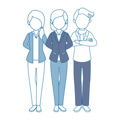 group of people icon over white background colorful design vector illustration