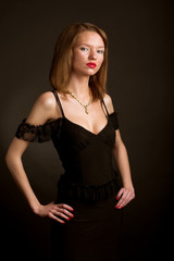 Fototapeta premium Young glamor woman