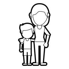 Mom and son daughter