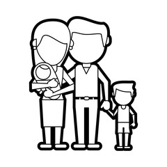 family vector illustration