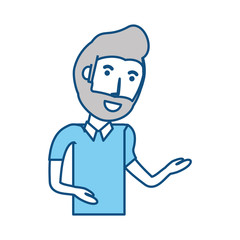 Obraz premium Young man cartoon