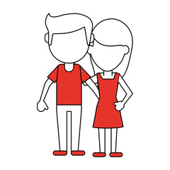 couple vector illustration