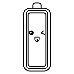battery level kawaii character vector illustration design