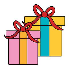 gift box present icon vector illustration design