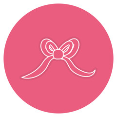 bown ribbon decorative icon vector illustration design