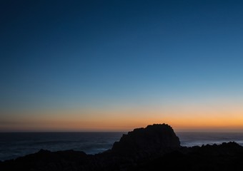 Late evening landscape at the Tsitsikamma National Park and the Otter Trail in South Africa