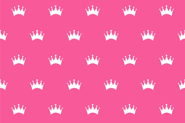 Pink crown pattern © stock