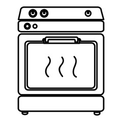 kitchen oven isolated icon vector illustration design