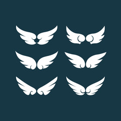 Wing Set Collection Angel Bird Feather Fly Logo Icon Vector Business Template - 165149495