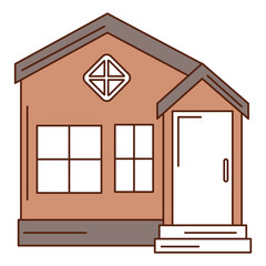 exterior house isolated icon vector illustration design