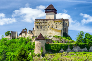 Fototapeta na wymiar Trencin castle, Slovakia