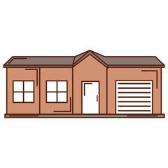 exterior house isolated icon vector illustration design