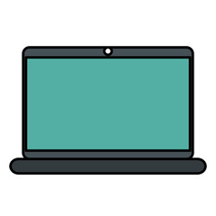 computer laptop isolated icon vector illustration design