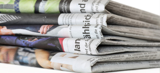 Various regional German daily newspapers