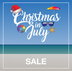 Christmas in July Sale marketing template