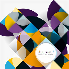 Obraz premium Modern geometrical abstract background circles