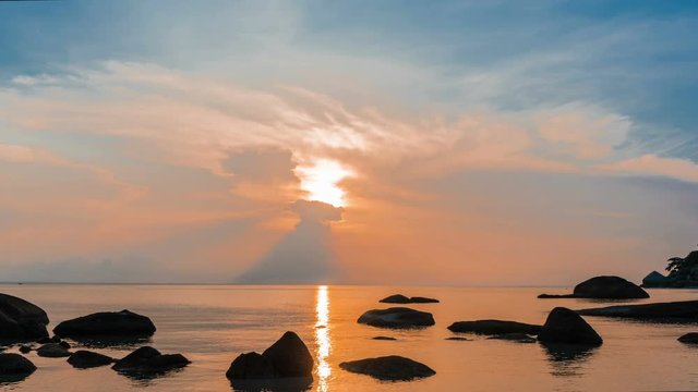 Cinemagraph of Tropical Bay Sunrise