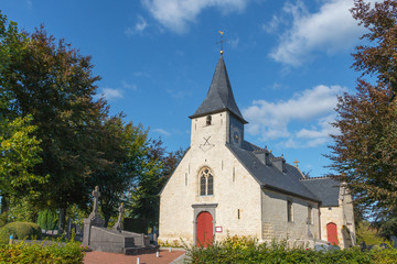 old chapel on a beautiful day near Asse flanders belgium