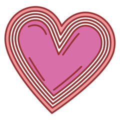 heart love card icon vector illustration design