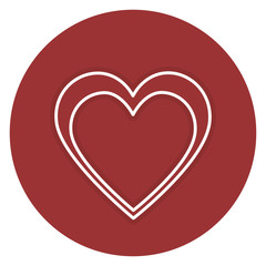 heart love card icon vector illustration design