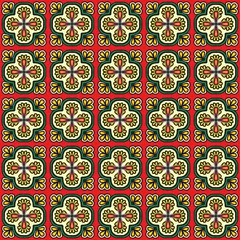 Cercles muraux Tuiles marocaines Motifs abstraits Croix