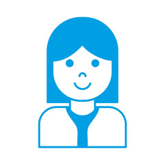 cartoon woman icon