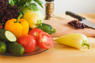 Different products at the kitchen