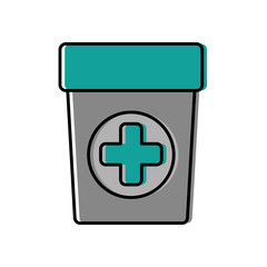 Obraz premium medicine bottle icon