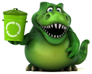 Fun dinosaur - 3D Illustration © Julien Tromeur