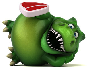 Fun dinosaur - 3D Illustration © Julien Tromeur