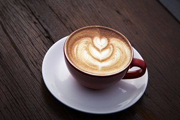 latte art heart