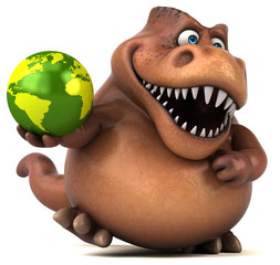 Fun Trex - 3D Illustration © Julien Tromeur