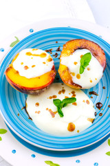 Grilled peaches